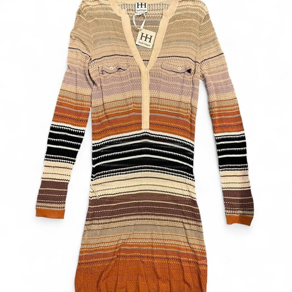 Haute hippie rust multi striped